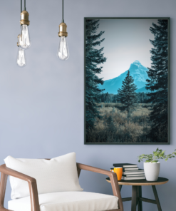 Alternative view of Evergreen Silence – Mountain Landscape Digital Wall Art