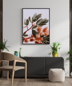Rustic Bloom – Minimalist Botanical Digital Wall Art Print
