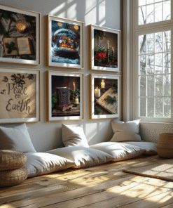 15 Christmas Bundle Prints | Vintage Christmas Printables | Farmhouse Winter Prints | Holiday Gallery Wall Prints | Digital Xmas Wall Decor.