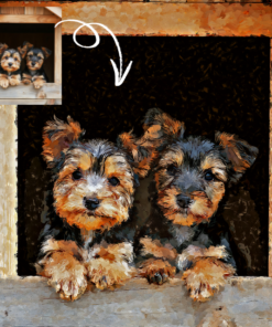 Alternative view of Customizable Pet Portrait from Photo with Realistic Oil Panting Effect –  Custom Oil Painting Pet Portrait,  Pet Gift for Pet Lovers (Digital Download)