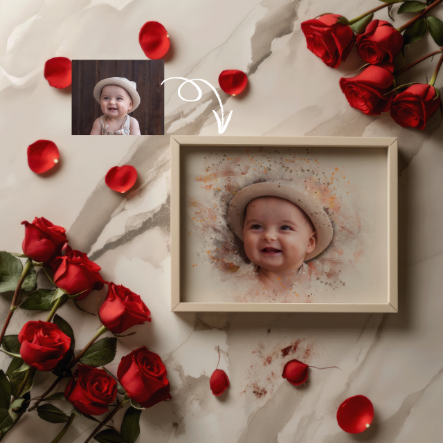 Custom Watercolor Portrait for your loved One – Personalized Anniversary Watercolor Art from Picture, Custom Valentine Gift (Digital Download) - Image 4